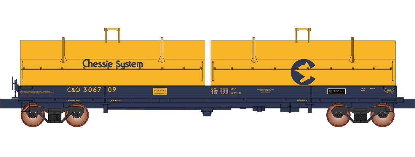 InterMountain Evans 100-Ton Coil Car - Chessie System C&O #306683 - HO Scale