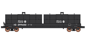 InterMountain, Evans 100 Ton Coil Car, Illinois Central #299637, HO Scale