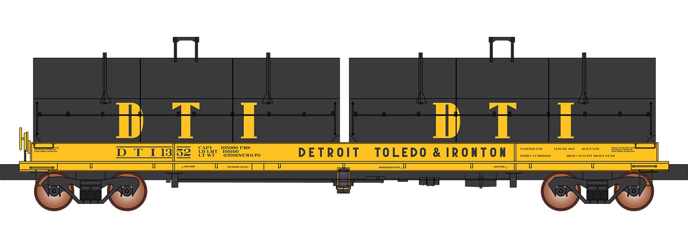 InterMountain Evans 100-Ton Coil Car - Detroit Toledo & Ironton DT&I #1324 - HO Scale