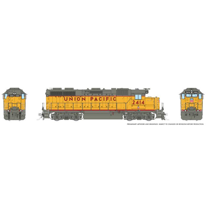 Rapido (38575) EMD GP38 Low Nose | Union Pacific #2416 | Dash-3 Rebuild | DC/DCC/Sound | HO Scale