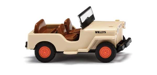 Wiking (1001) | 1949-1953 Willys Jeep CJ-3A | Assembled | HO Scale