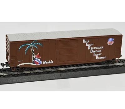 Value Trains Micro Trains Equipped ACF 50' 6" Boxcar - Union Pacific Herbie Scheme - N Scale