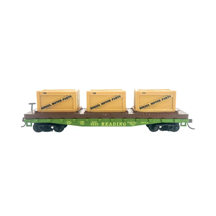 Rock Island Hobby 40' Flat Car w/ Crates - Reading - HO Scale