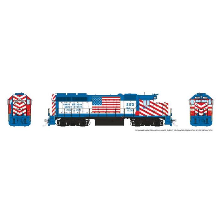 Rapido EMD GP40 (40559) | MKT #200 | Bicentennial Scheme | HO Scale