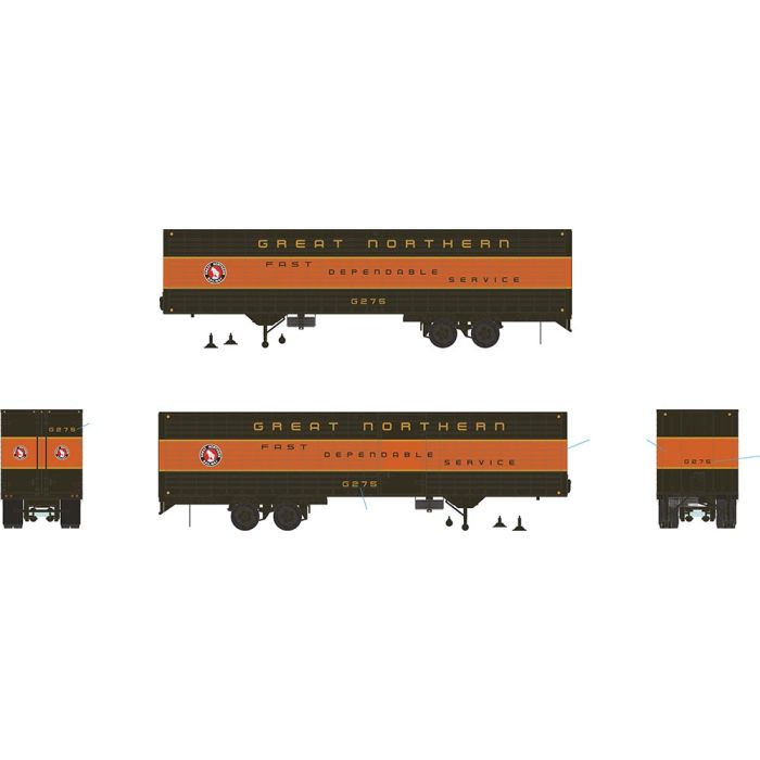 Rapido 40' Fruehauf Fluted Side Post Volume Van (403040) | Great Northern G275 | HO Scale