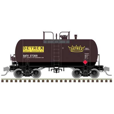 Atlas 10,000-Gallon Beer Can Tank Car (20007804) | Detrex GATX #27369 | HO Scale