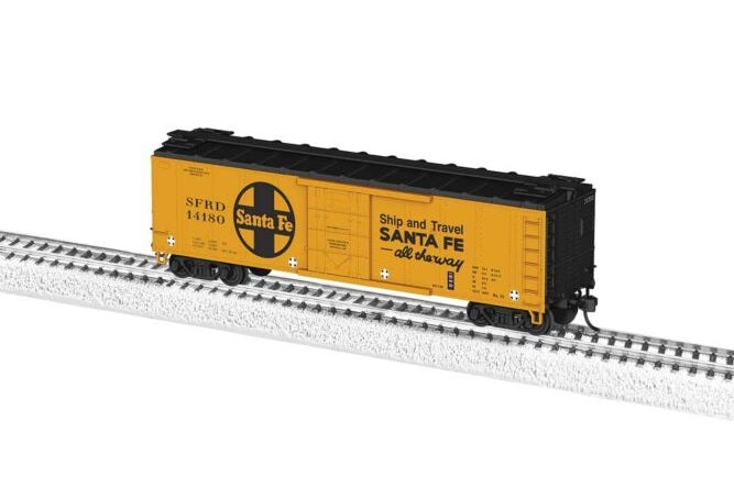 Lionel, 40' Steel Reefer, Santa Fe #14180, HO Scale