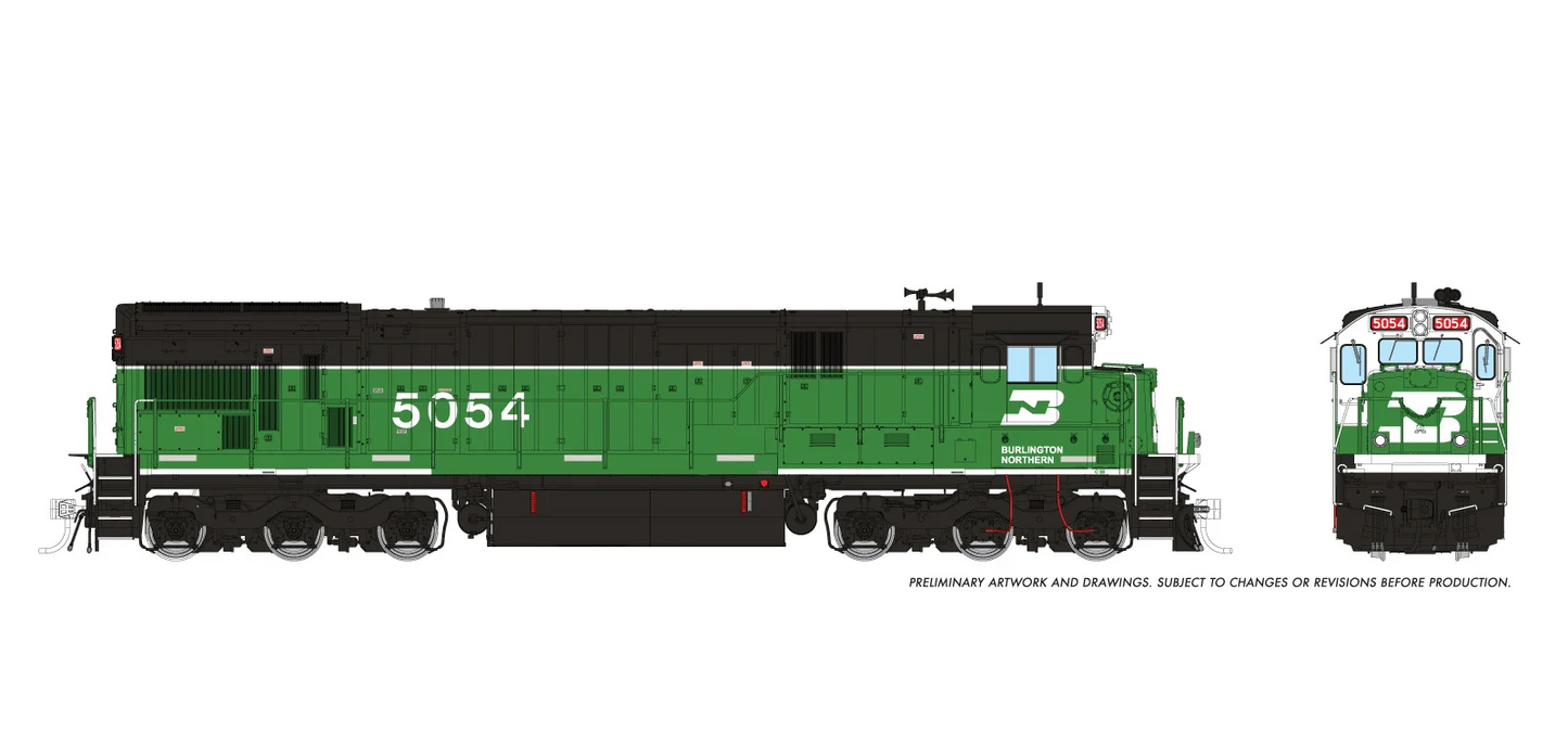 Rapido C36-7 | Burlington Northern #5057 | Sound | DC/DCC | HO Scale