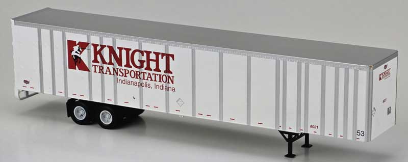 Bowser (43292) | 53' Platewall Highway Trailer | Assembled | Knight Transportation #8021 | HO Scale