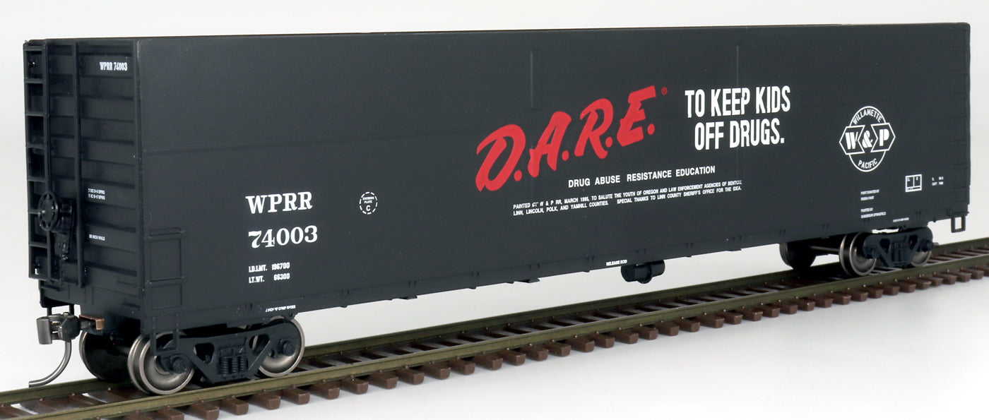 InterMountain FMC Welded Side Woodchip Gondola (4521006-01) | D.A.R.E. Car Willamette & Pacific #74003 | HO Scale