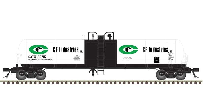 Atlas Master GATX 20,700-Gallon Tank Car - CF Industries GATX #25715 - N Scale