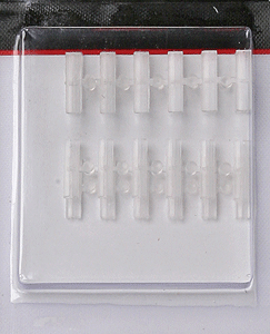 Atlas Plastic Insulating Rail Joiners - Code 100 - Pkg of 24 - HO Scale