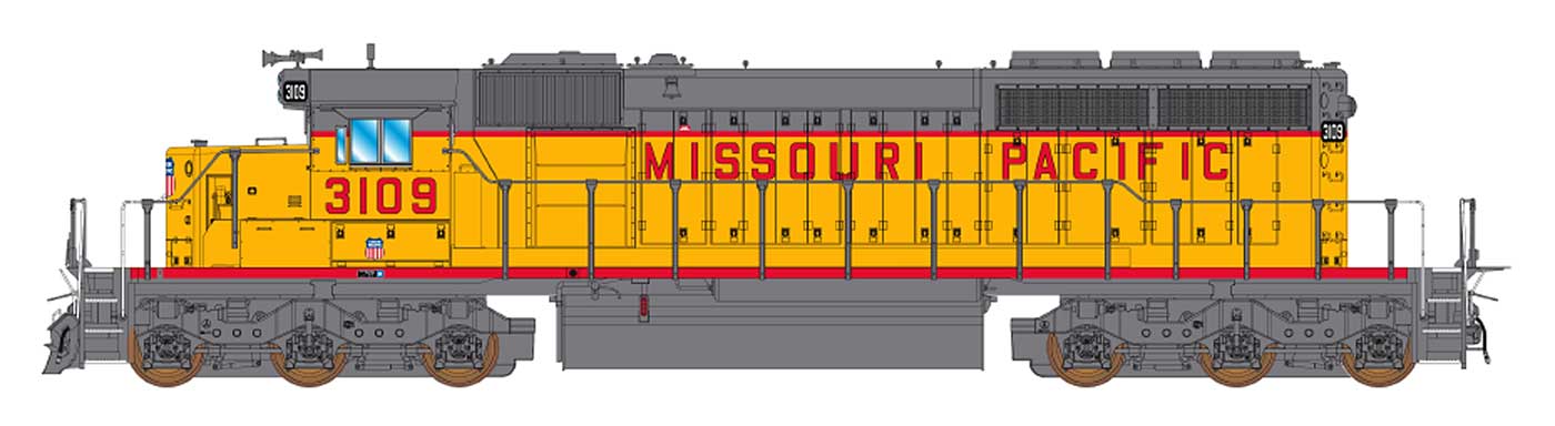 InterMountain SD40-2 - Union Pacific / Missouri Pacific #3109 - ESU LokSound/DCC - HO Scale