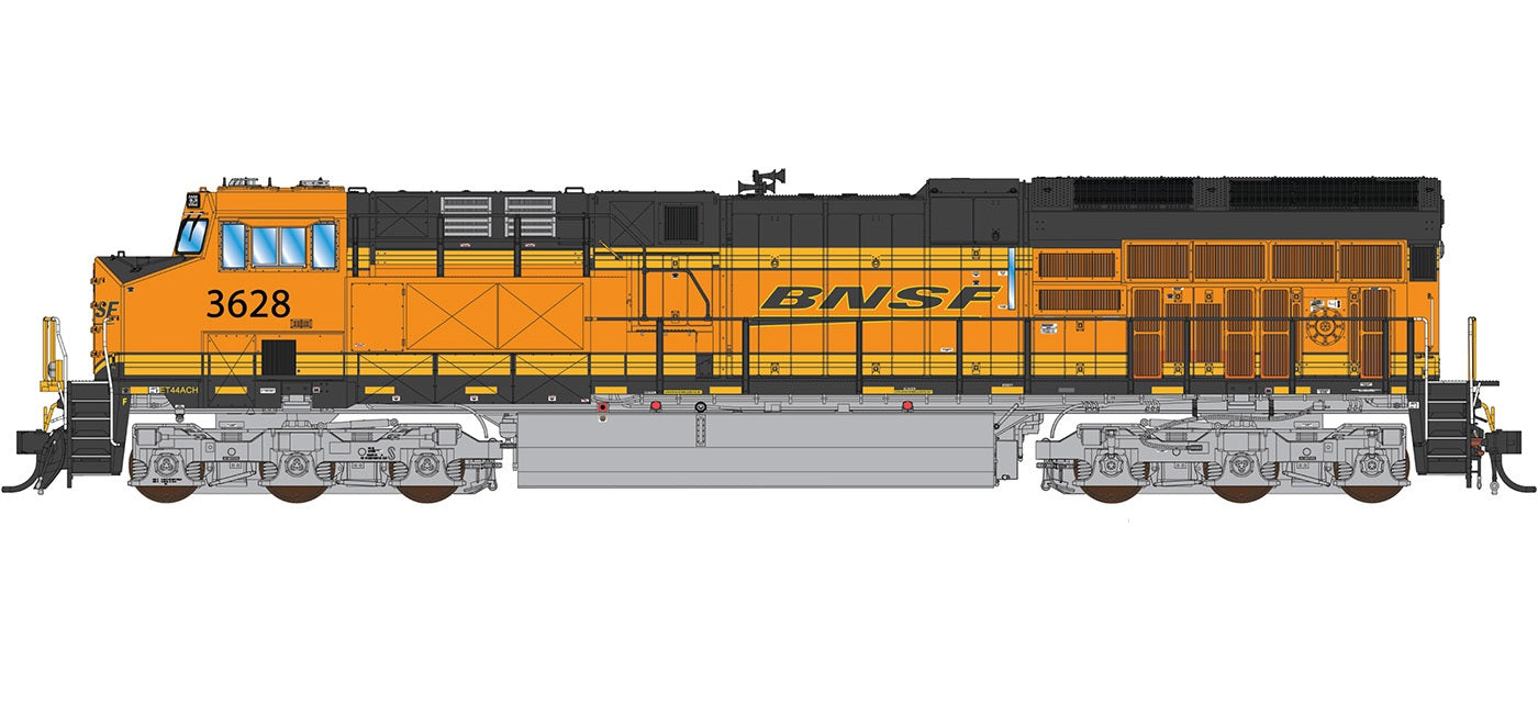 InterMountain GE Tier 4 GEVO ET44 BNSF #3642, DCC, LokSound, HO Scale