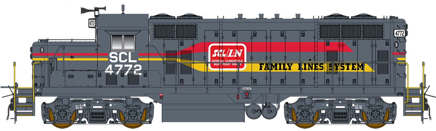 InterMountain (49826-02) • GP16 • SCL Family Lines System #4710 • DCC/Non-Sound • HO Scale (Pre-Owned)
