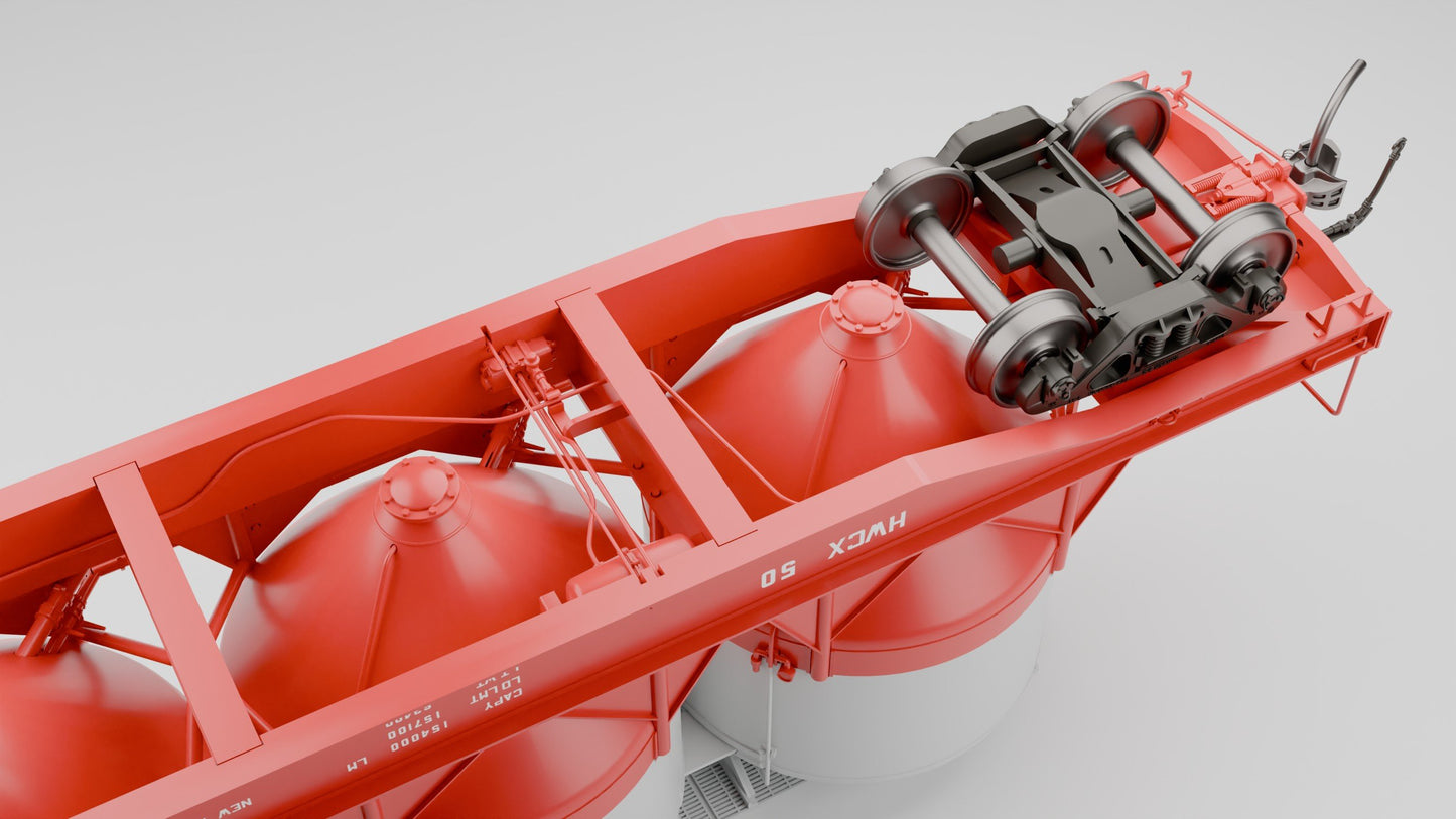 Rapido Pneumatic Covered Cement Hopper | Halliburton | 1990's Scheme | HO Scale