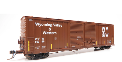 Home Shops-Rapido Wyoming Valley & Western #56360 PC&F 5258 50' Double Door Box Car, HO Scale
