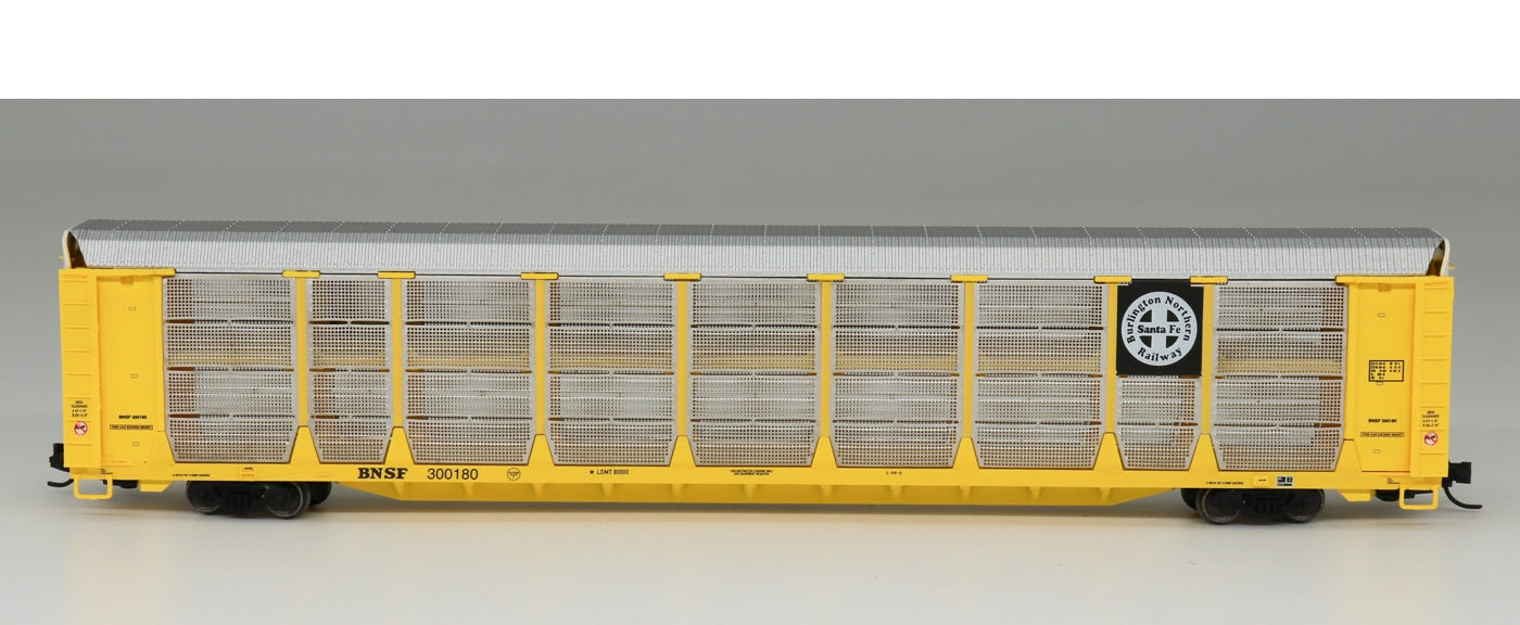 InterMountain Bi-Level Autorack, BNSF #300169, Black/White Herald, HO Scale