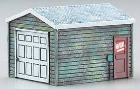 Imex Model Company (6160) | Single-Car Garage | Assembled | HO Scale