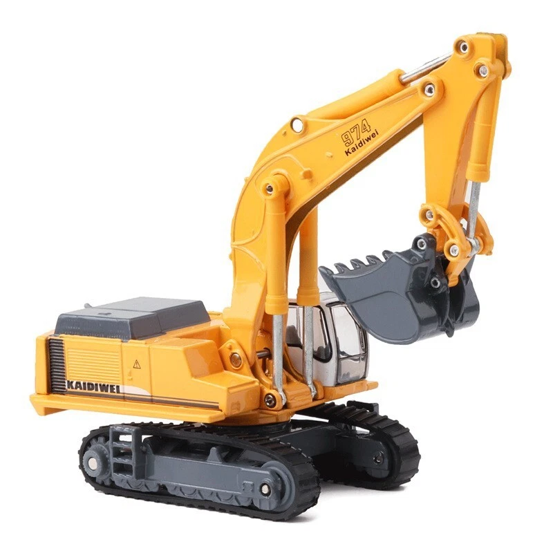 KDW Diecast Alloy Hydraulic Excavator - 1:87 Scale