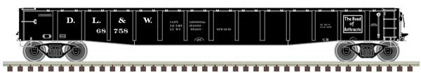 Atlas Master(R) ACF 70-Ton 52' Gondola (50006409) | Delaware, Lackawanna & Western #68873 | N Scale