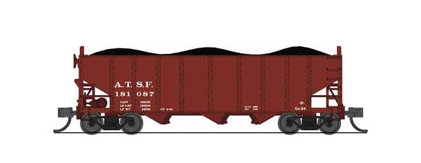 Broadway Limited Imports N&W Class H2A 3-Bay Hopper w/ Load - Santa Fe Set A - 2 Pack - N Scale