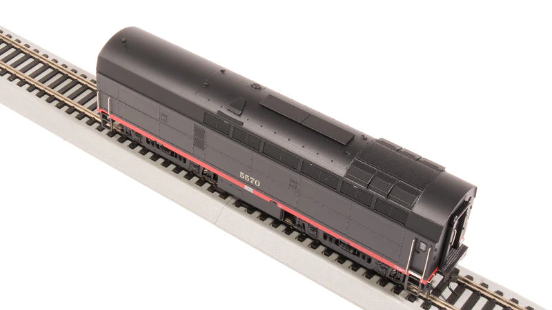 Broadway Limited RF-16 Sharknose A/B, SP 5550/5570, Black Widow Scheme, A-Unit Paragon4 Sound/DC/DCC, Unpowered B, HO Scale