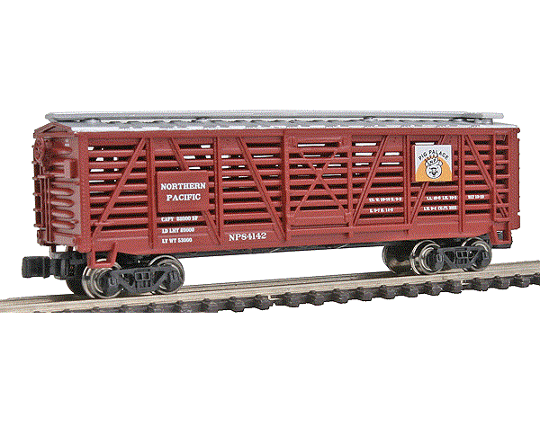 Bachmann Industries Silver Series(R) 40' Stock Car - Norther Pacific #4142 - Pig Palace - N Scale (NOS)