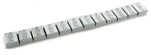A Line Product Flat Steel Freight Car Weight, 1/2" x 3/4" x 1/4", Pkg of 12, All Scales