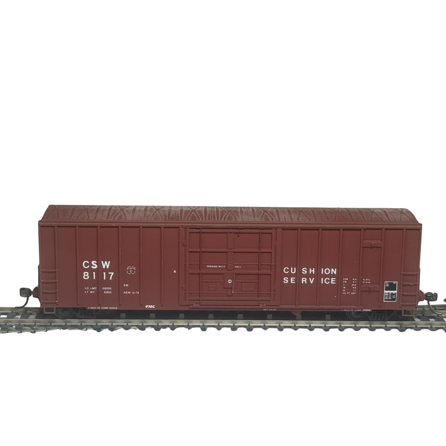 Pre-Owned Boxcar • Colorado Southwestern CSW #8102 • Cushion Service Scheme • 7 Other Numbers Available (While Supplies Last) • HO Scale
