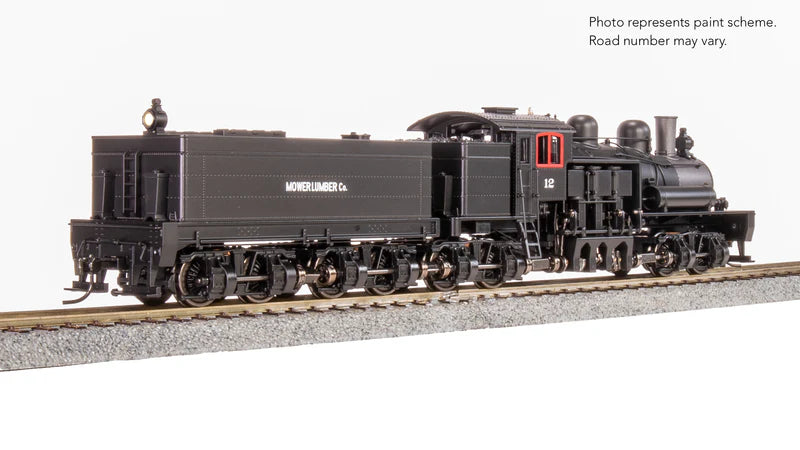 Broadway Limited Imports (8260) | Class D 4-Truck Shay | Mower Lumber Co. #12 | Stealth No Sound / DCC Ready | HO Scale