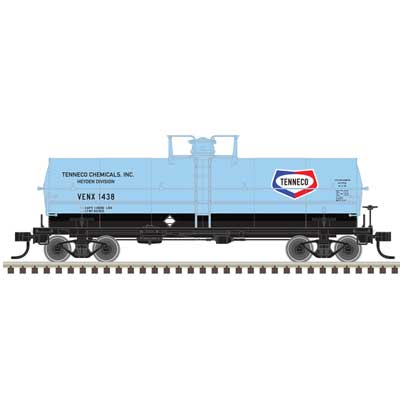 Atlas Master(R) 11,000-Gallon Tank Car w/ Platform | Tenneco Chemicals VENX #1438 | HO Scale