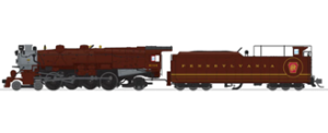 Broadway Limited PRR M1B 4-8-2, #6744, Tuscan Fantasy Scheme, Paragon4 Sounds/DC/DCC, N Scale