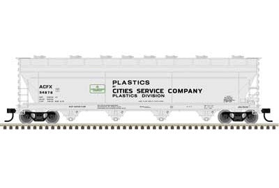 Atlas Master(R) Plus ACF 5250 Covered Hopper - Cities Service Company #54852 - HO Scale