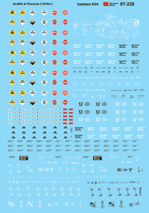 Microscale Industries - Placards & Graffiti - HO Scale