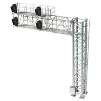 Atlas 2-Track Modern Cantilever Signal Bridge, 4 Signal Heads, Right-Hand, HO Scale