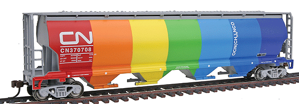 Bachmann Cylindrical 4-Bay Grain Hopper - Silver Series(R) - Canadian National Demonstrator - HO Scale