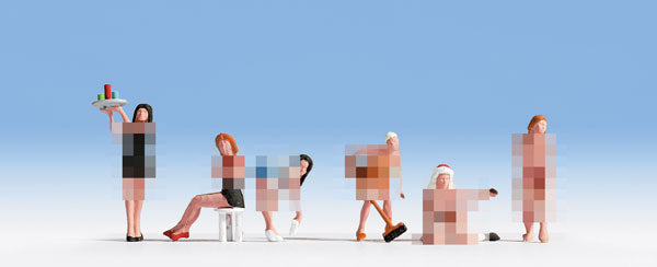 Noch Gmbh & Co - Sexy Ladies - Pkg of 6 - HO Scale