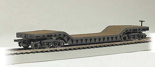 Bachmann Silver Series(R) 52' Depressed-Center Flatcar - Empty - Unlettered - N Scale