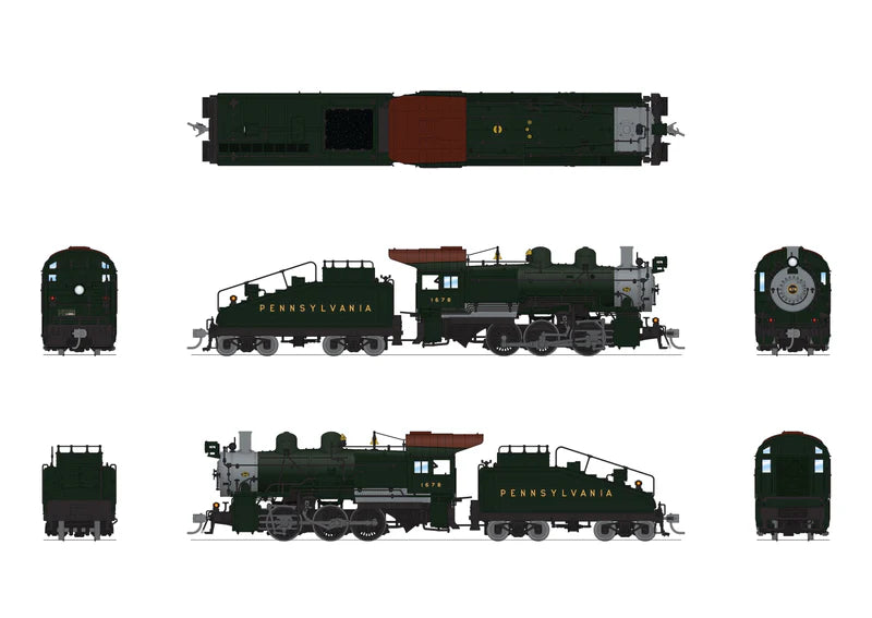 Broadway Limited PRR B6sb 0-6-0, #4001, Futura Lettering, 60S66A Tender, Paragon4, Sound/DC/DCC, Smoke, HO Scale
