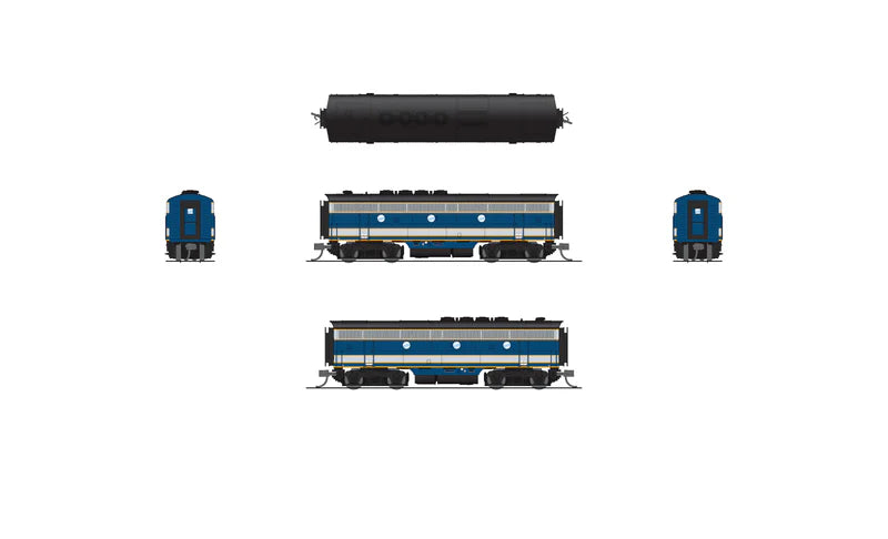 Broadway Limited EMD F3 A/B, Demo #754A1/754B1, Unpowered B Unit, Paragon4 Sound/DC/DCC, N Scale