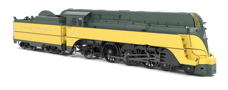 Broadway Limited Imports C&NW 4-6-2 "Yellow Jacket" #1617, 1942 Appearance, Paragon4 Sound/DC/DCC, HO Scale