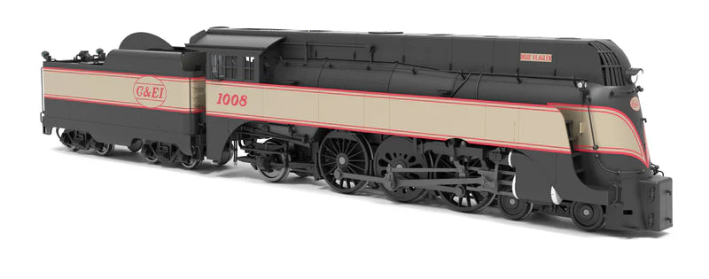 Broadway Limited Imports C&NW 4-6-2 C&EI #1008, "Dixie Flagler" Passenger Scheme, Fantasy Scheme, Paragon4 Sound/DC/DCC, HO Scale