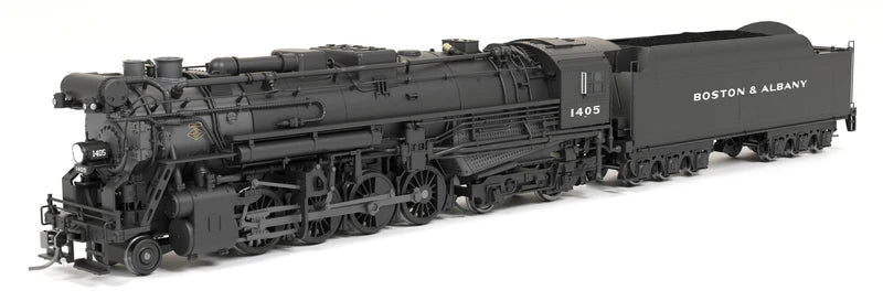 Broadway Limited Boston & Albany A1A #1405 - Post 1946 Appearance - 6 Axle Tender - Paragon4 Sound/DC/DCC with Smoke - HO Scale