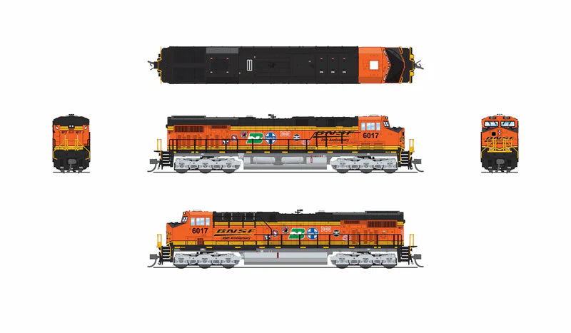 Broadway Limited Imports GE ES44AC - BNSF #6022 - 25th Anniversary - Stealth/No Sound - DCC-Ready - N Scale