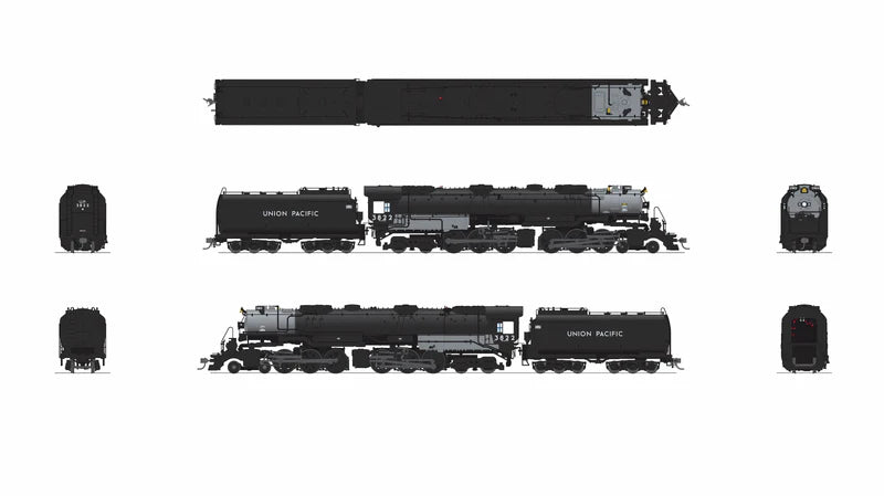Broadway Limited Imports Brass Hybrid UP Early Challenger (CSA-2) | Union Pacific #3835 | Post-1947 Integral Cast Cylinder Front Engine | Paragon4 Sound | DC/DCC | Smoke | HO Scale