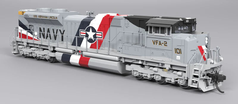 Broadway Limited Imports EMD SD70ACe | US Navy #101 | Fantasy Paint | Stealth No-Sound | DC/DCC Ready | N Scale