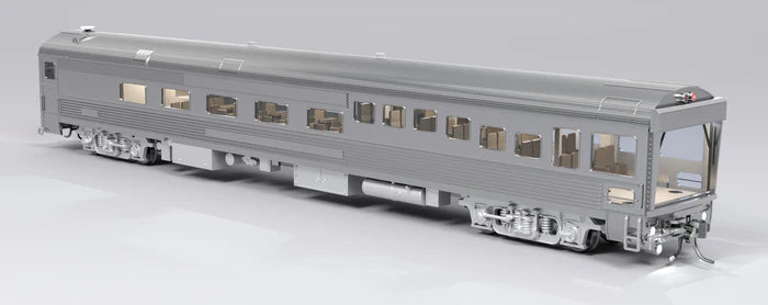 Broadway Limited Imports ATSF Track Inspection Car | Unlettered | Stainless Steel | HO Scale
