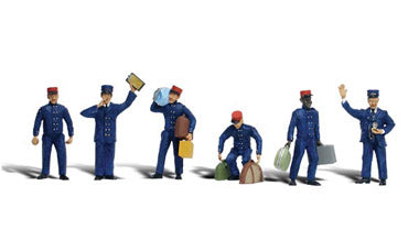 Woodland Scenics Scenic Accents(R) Figures, Train Personnel, pkg of 6, N Scale