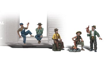 Woodland Scenics Scenic Accents(R) Figures, Hobos, Package of 5, N Scale